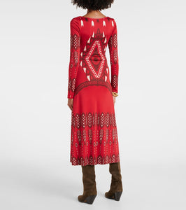 Johanna Ortiz Printed jersey midi dress