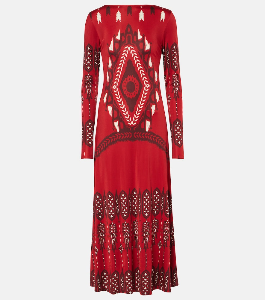 Johanna Ortiz Printed jersey midi dress. Johanna Ortiz 印花针织中长连衣裙