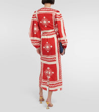 Johanna Ortiz Printed linen maxi dress