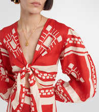 Johanna Ortiz Printed linen maxi dress