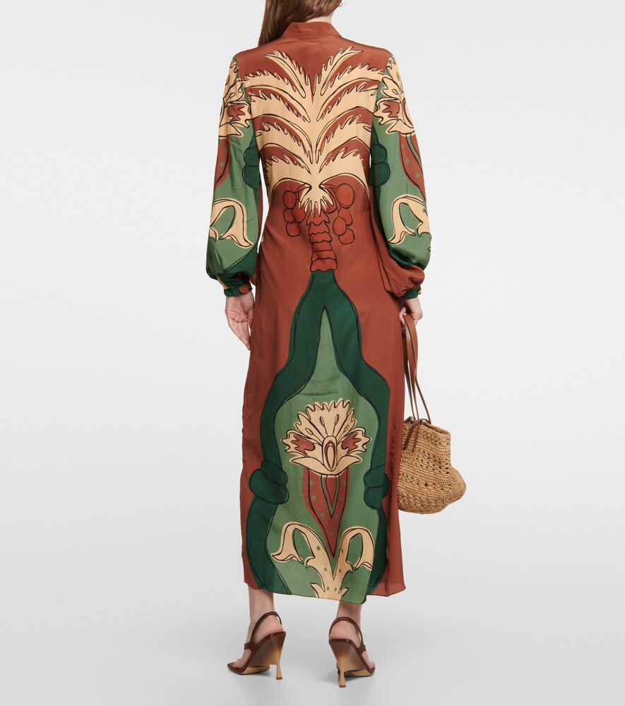 Johanna Ortiz Printed maxi wrap dress