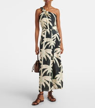 Johanna Ortiz Printed one-shoulder midi dress