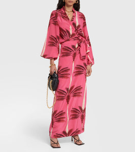 Johanna Ortiz Printed silk crêpe de chine wrap dress