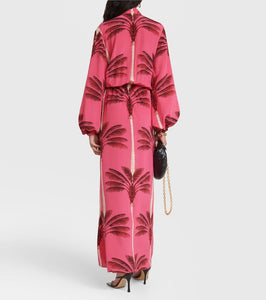 Johanna Ortiz Printed silk crêpe de chine wrap dress