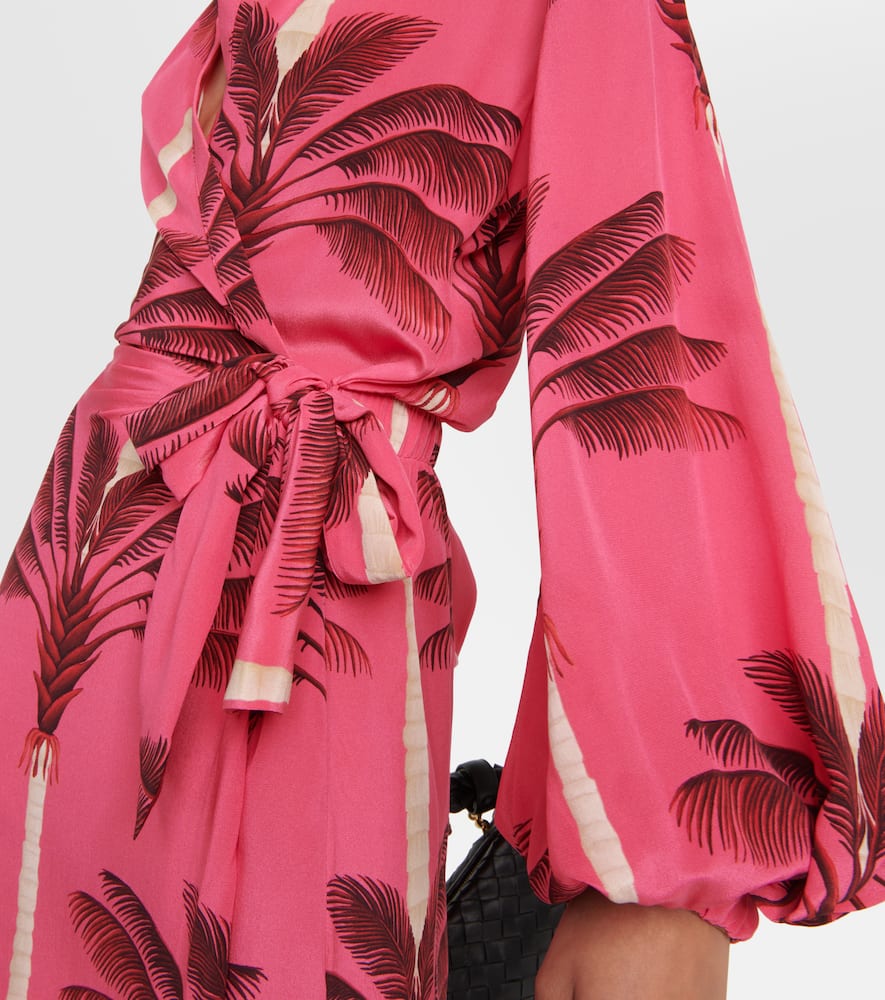 Johanna Ortiz Printed silk crêpe de chine wrap dress