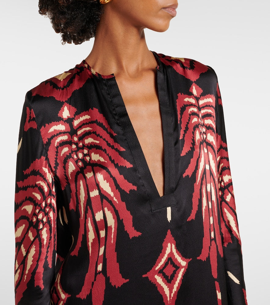 Johanna Ortiz Printed silk tunic