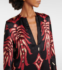 Johanna Ortiz Printed silk tunic