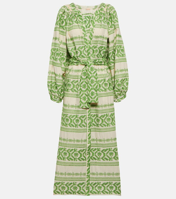 Johanna Ortiz Rimarima cotton voile midi dress