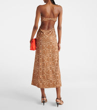Johanna Ortiz Ring-detail cutout printed maxi dress