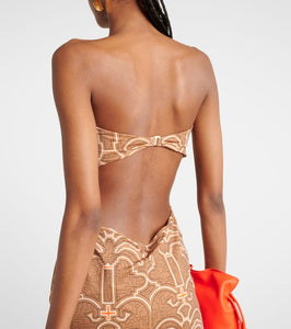 Johanna Ortiz Ring-detail cutout printed maxi dress