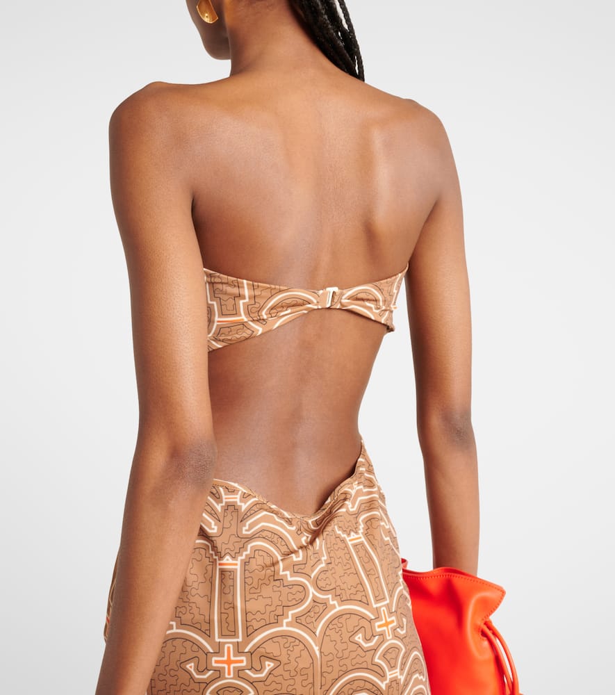 Johanna Ortiz Ring-detail cutout printed maxi dress