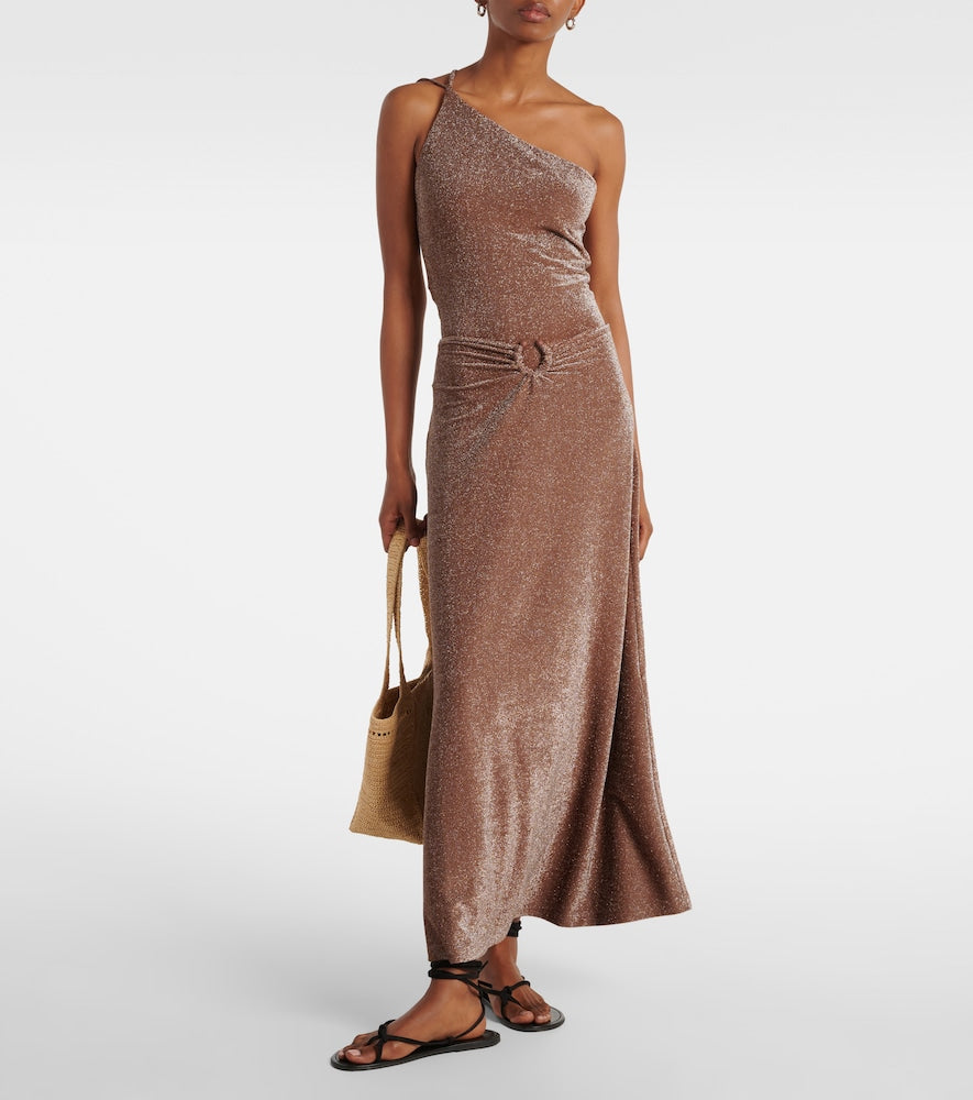 Johanna Ortiz Ring-detail embellished maxi skirt