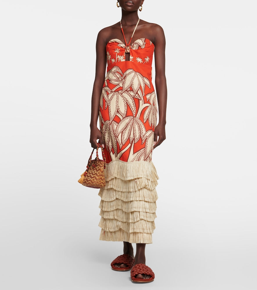Johanna Ortiz Ruffle floral maxi dress
