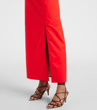 Johanna Ortiz Ruffled one-shoulder poplin gown