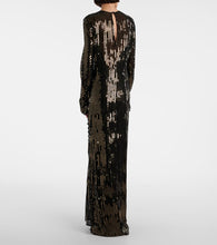 Johanna Ortiz Sequined silk gown