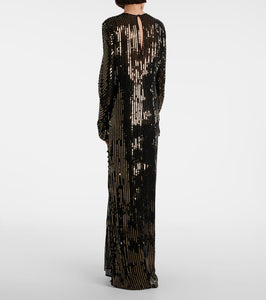 Johanna Ortiz Sequined silk gown
