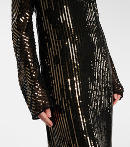 Johanna Ortiz Sequined silk gown
