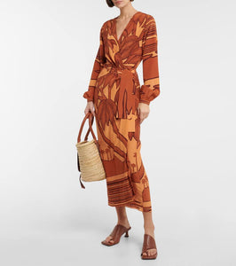 Johanna Ortiz Silk crêpe de chine maxi dress