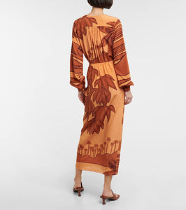 Johanna Ortiz Silk crêpe de chine maxi dress