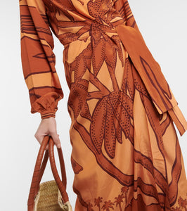 Johanna Ortiz Silk crêpe de chine maxi dress