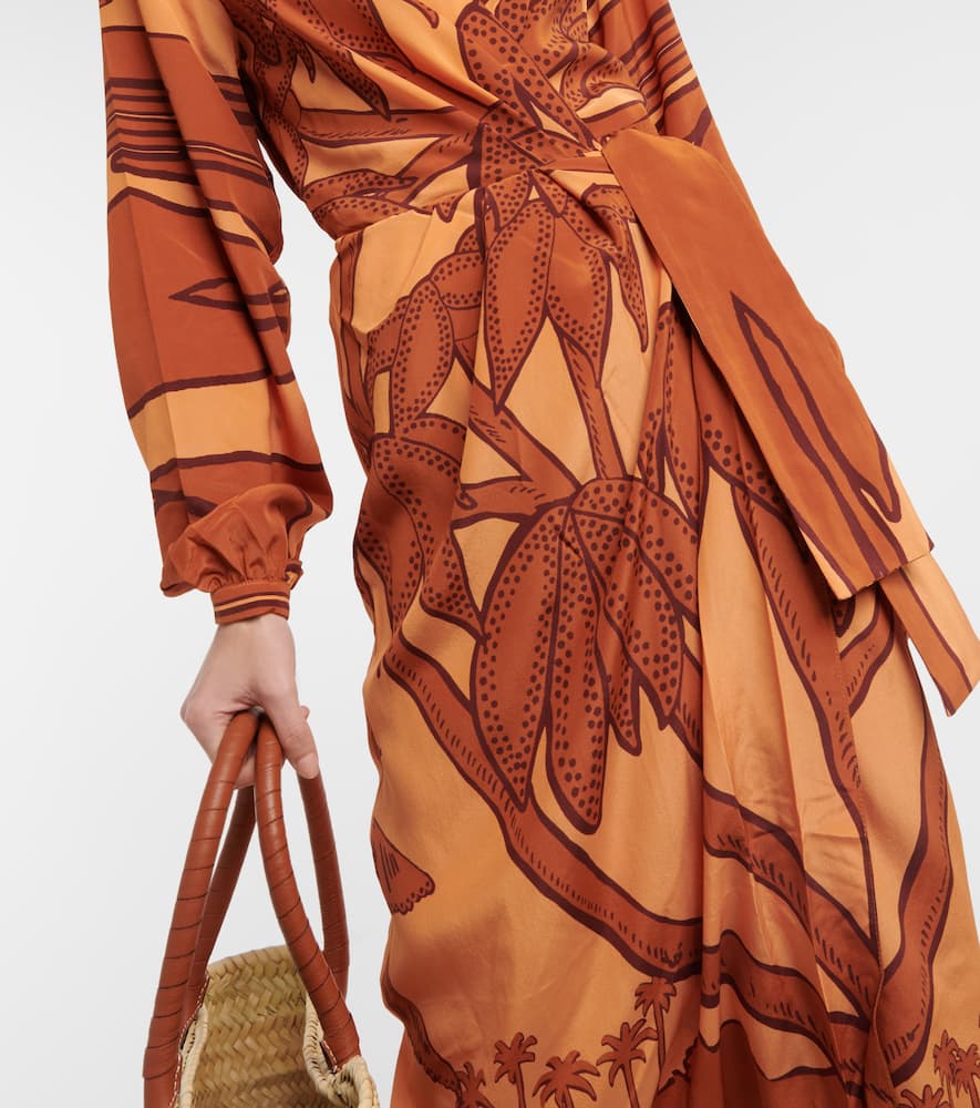 Johanna Ortiz Silk crêpe de chine maxi dress