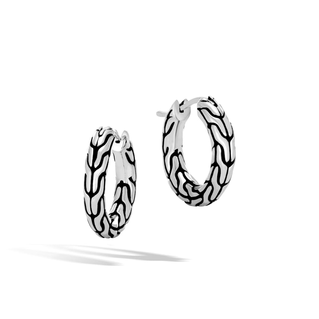 John Hardy Classic Chain Extra Small Sterling Silver Hoop Earrings