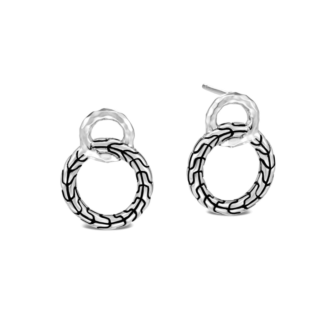 John Hardy Classic Chain Interlocking Sterling Silver Stud Earrings