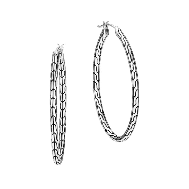 John Hardy Classic Chain Large Hoop Earrings