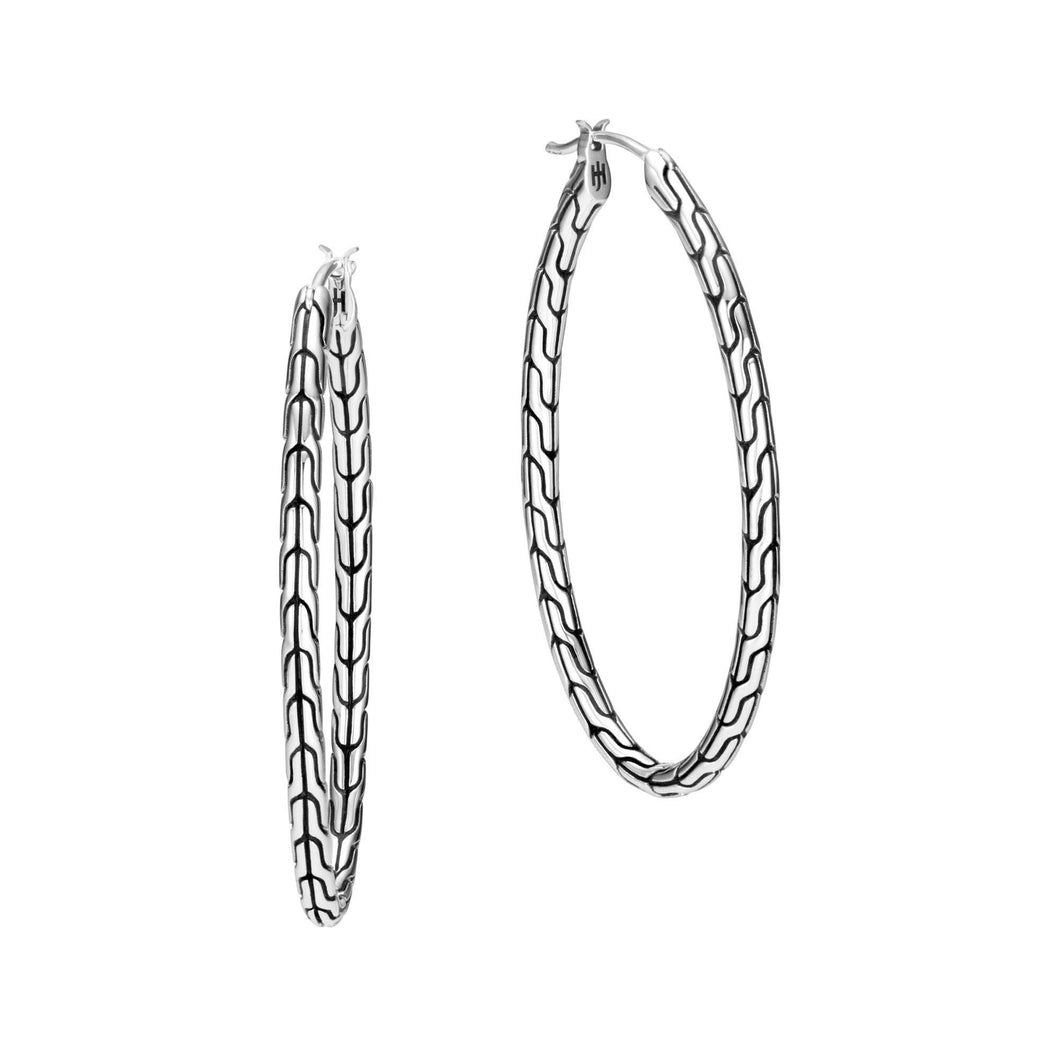 John Hardy Classic Chain Large Hoop Earrings
