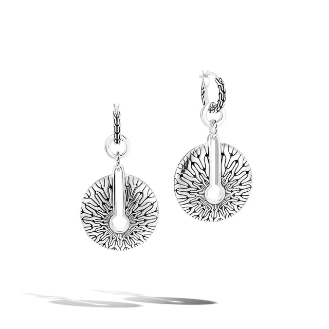 John Hardy Classic Chain Radial Transformable Drop Earrings in Sterling Silver