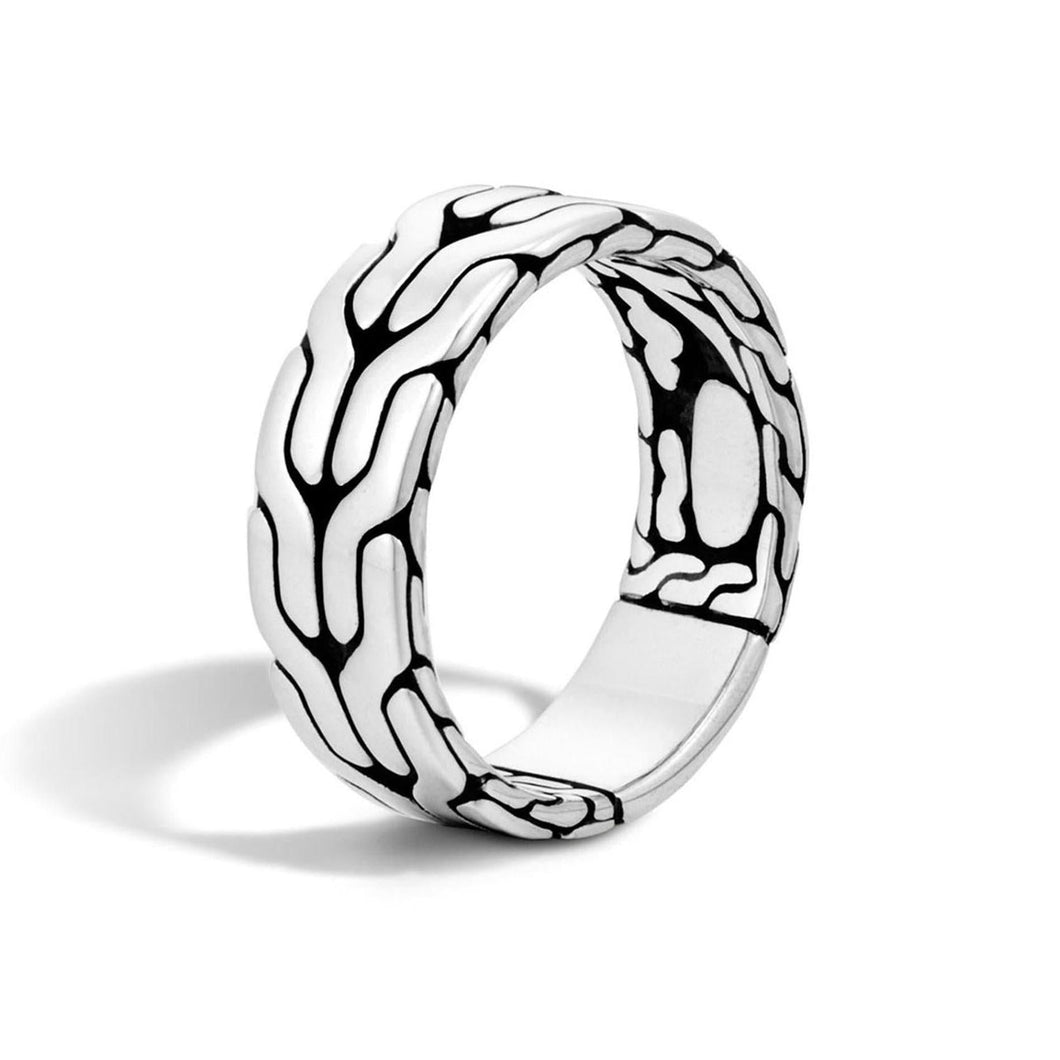 John Hardy Classic Chain Sterling Silver Band Ring | Size 12