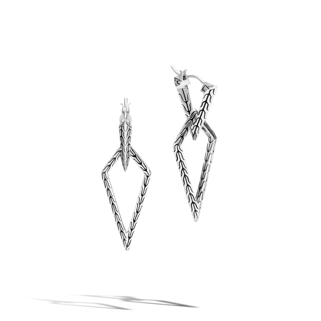 John Hardy Classic Chain Tiga Transformable Drop Earrings in Sterling Silver