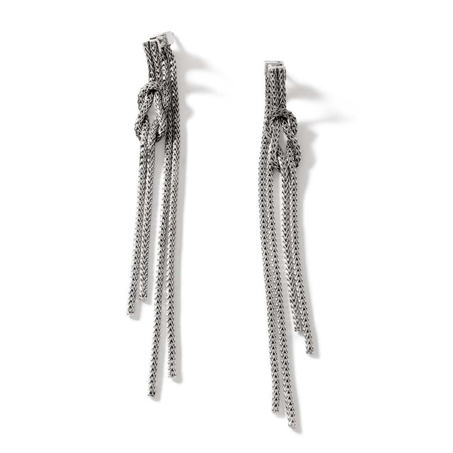 John Hardy Love Knot Sterling Silver Drop Earrings