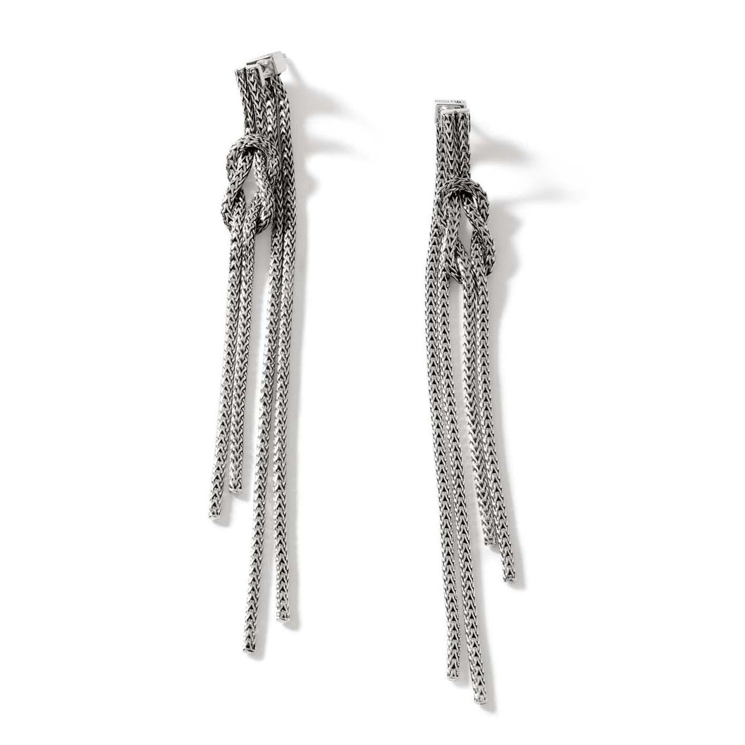 John Hardy Love Knot Sterling Silver Drop Earrings