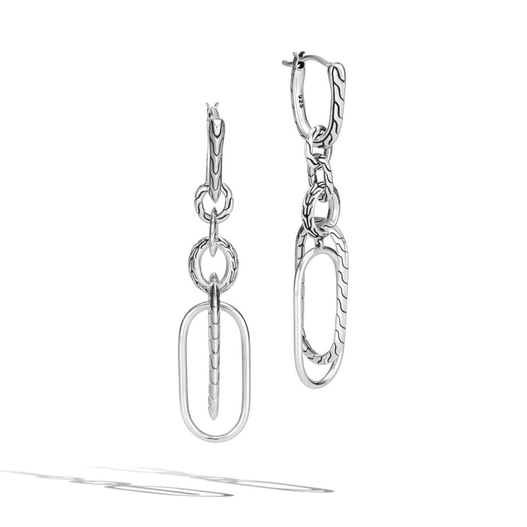John Hardy Remix Asymmetrical Link Earrings