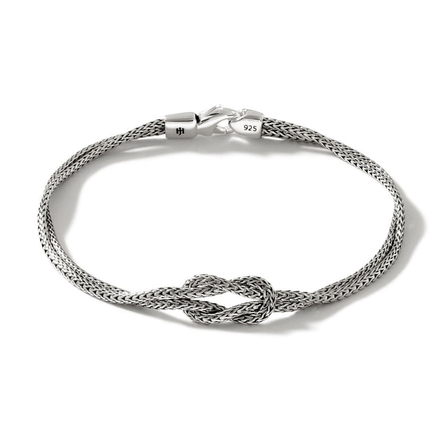 John Hardy Sterling Silver Bracelet | 6.25 -6.5 Inches | Love Knot
