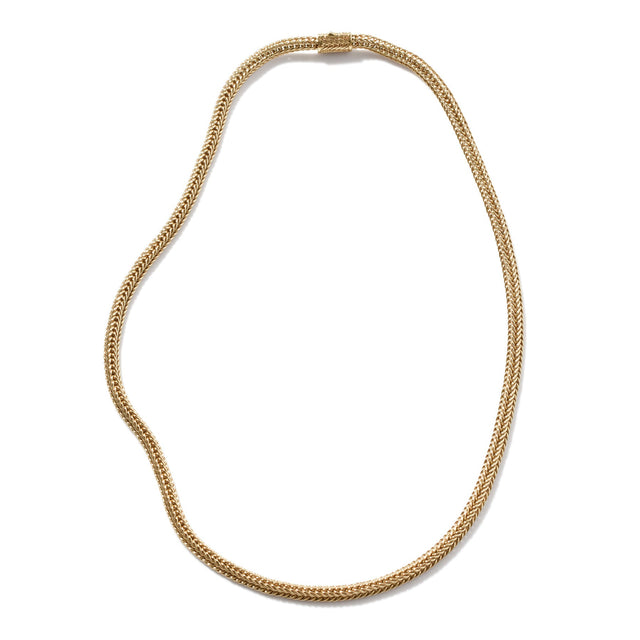 John Hardy Yellow Gold Kami Chain Necklace | 4.5mm | 18 Inches
