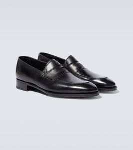 John Lobb Montgomery leather loafers