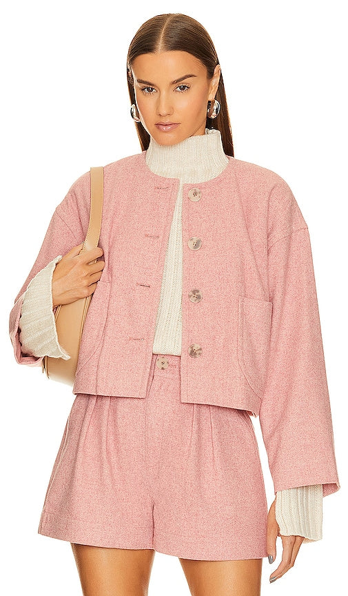 Joie Delia Jacket in Rose - Joie Delia Veste en Rose - Joie Delia 玫瑰色夹克 - Joie Delia Jacke in Rose - Joie Delia 자켓 - Giacca Joie Delia in rosa