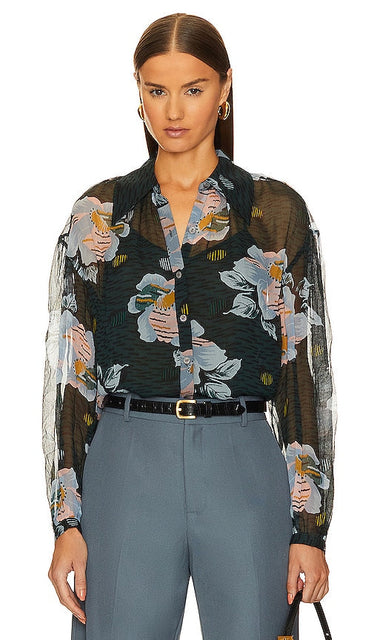 Joie Matilda Top in Dark Green - Haut Joie Matilda en vert foncé - Joie Matilda 深绿色上衣 - Joie Matilda Top in Dunkelgrün - Joie Matilda 탑 - Top Joie Matilda in verde scuro