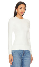 JoosTricot Solid Peachskin Crew Neck in White