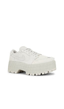 Jordan Air Jordan 1 Brooklyn Low Sneaker in Metallic Silver, white, grey