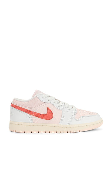 Jordan Air Jordan 1 Low Se Sneaker in Cream | Summit White  Magic Ember & Light Soft P Low Top Sneakers for Women