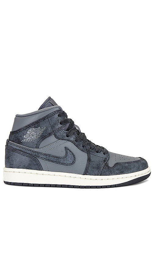 Jordan Air Jordan 1 Mid Sneaker in Grey - Jordan - Air Jordan 1 - Baskets mi-hautes - Gris - Jordan Air Jordan 1 灰色中帮运动鞋 - Jordan Air Jordan 1 Mid Sneaker in Grau - Jordan Air Jordan 1 미드 스니커즈그레이 색상 - Sneaker Jordan Air Jordan 1 Mid in grigio