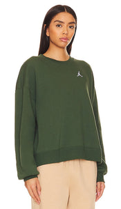 Jordan Brooklyn Fleece Crewneck Sweatshirt in Dark Green