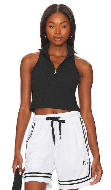 Jordan Mock Neck Tank in Black - Jordan - Débardeur à col montant - Noir - Jordan 黑色小高领背心 - Jordan Mock Neck Tank in Schwarz - Jordan 모크 넥 탱크블랙 색상 - Canotta Jordan a collo alto in nero