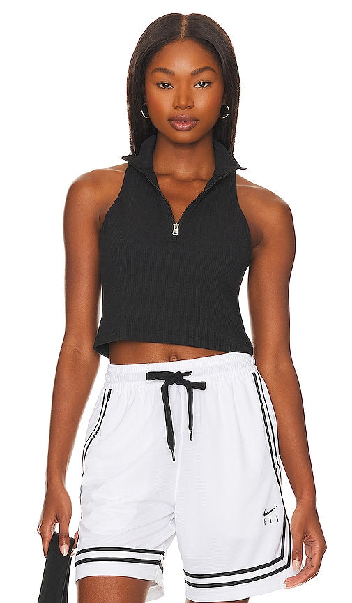 Jordan Mock Neck Tank in Black - Jordan - Débardeur à col montant - Noir - Jordan 黑色小高领背心 - Jordan Mock Neck Tank in Schwarz - Jordan 모크 넥 탱크블랙 색상 - Canotta Jordan a collo alto in nero