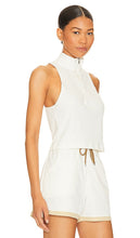 Jordan Mock Neck Tank in White