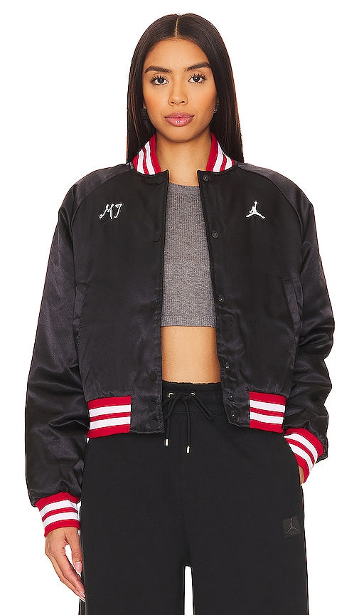 Jordan Varsity Jacket in Black - Jordan - Veste universitaire en noir - Jordan 黑色校队夹克 - Jordan College-Jacke in Schwarz - Jordan 바시티 재킷 - Giacca college Jordan in nero