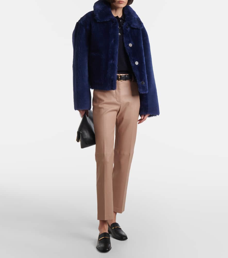 Joseph Alloway reversible shearling and leather jacket